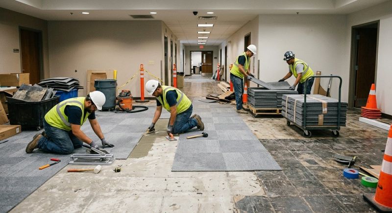 Our team working on Flooring Service projects in Tipton County, TN